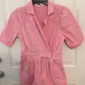 Day + Moon Pink Denium Romper size Medium